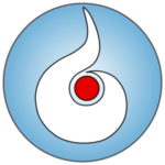 Blue Circular Phuket Meditation Center Logo and Favicon.