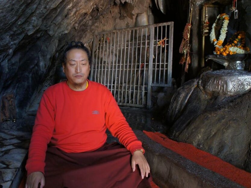 Khachap Rinpoche at Naropa Cave