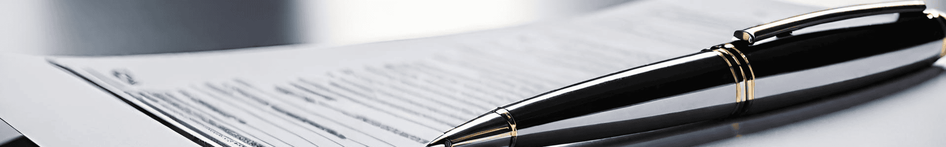 A pen on a disclaimer contract
