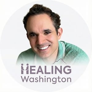 Healing Washington Logo Healing Washington Logo, showing Gavin Versi who is the owner of Healing Washington.