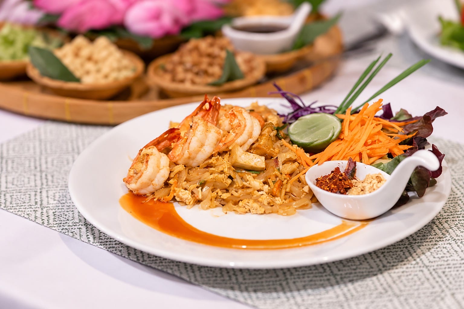 Coco Cafe Pad Thai Pad Thai at Paradios Pool cafe during our Retreat Lunch