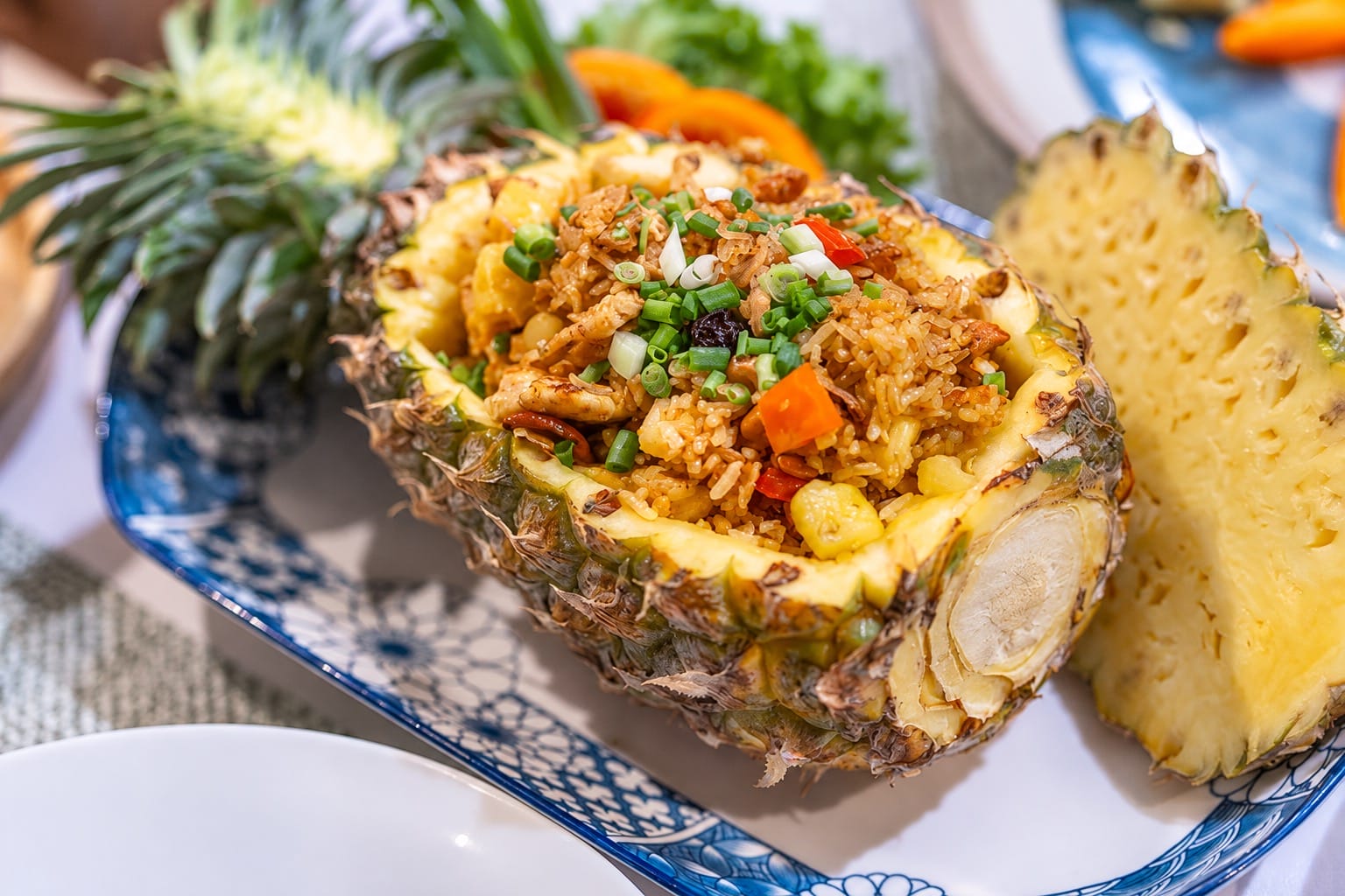 Pineapple fried rice at Coco Paradiso Cafe for Lunch at the Retreats